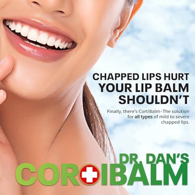 Dr. Dans CORTIBALM JAR - 1 PACK - FOR DRY CRACKED LIPS - HEALING LIP BALM JAR FOR SEVERELY CHAPPED LIPS - DESIGNED FOR MEN, WOMEN AND CHILDREN - - Image 4